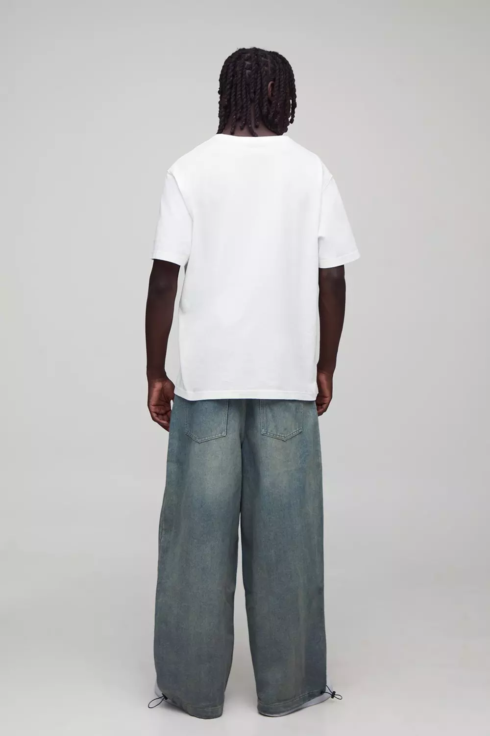 Denim Parachute Washed Jeans | boohooMAN USA